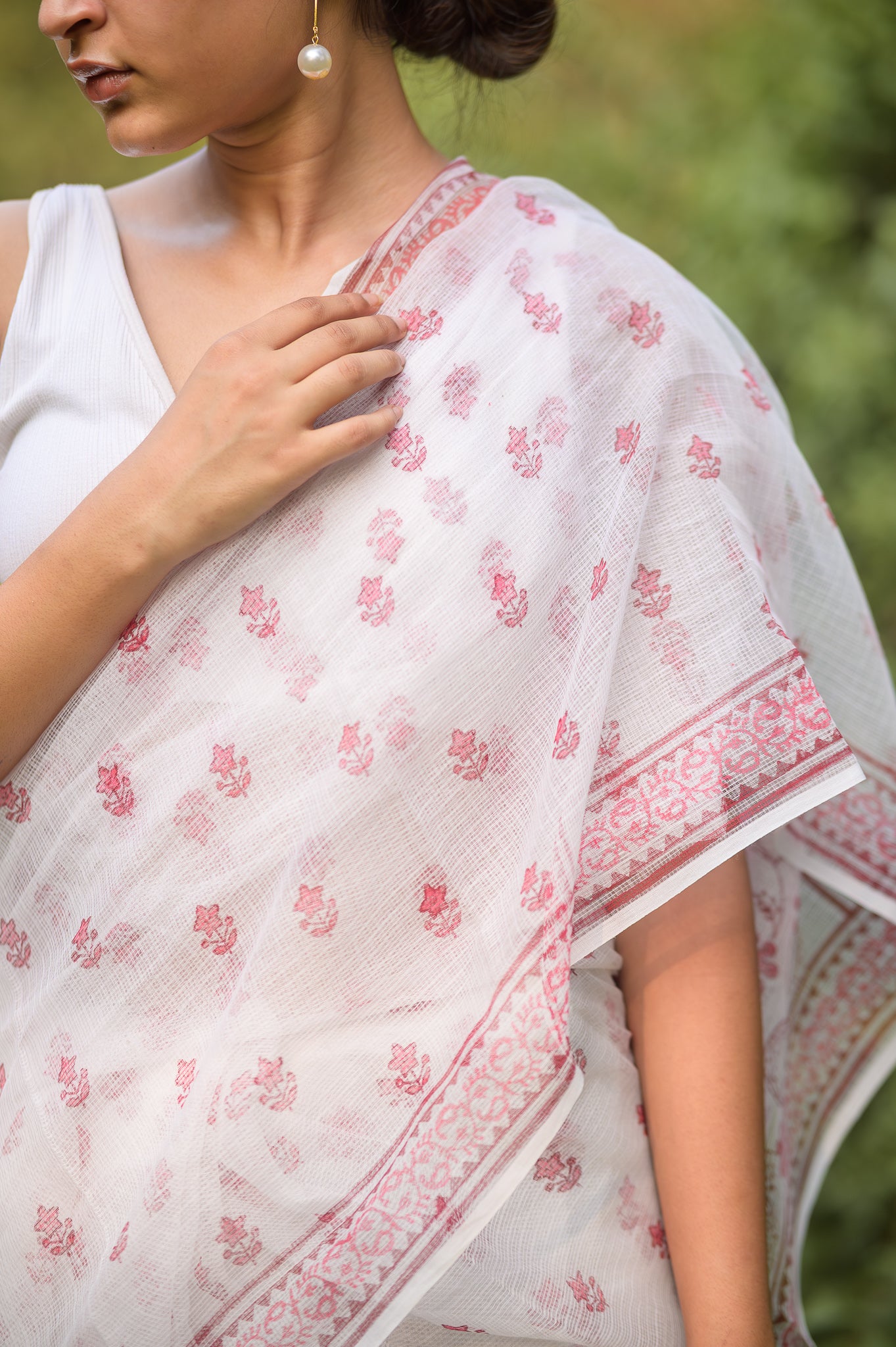 Evergreen printed Kota saree - Bagh- Titli
