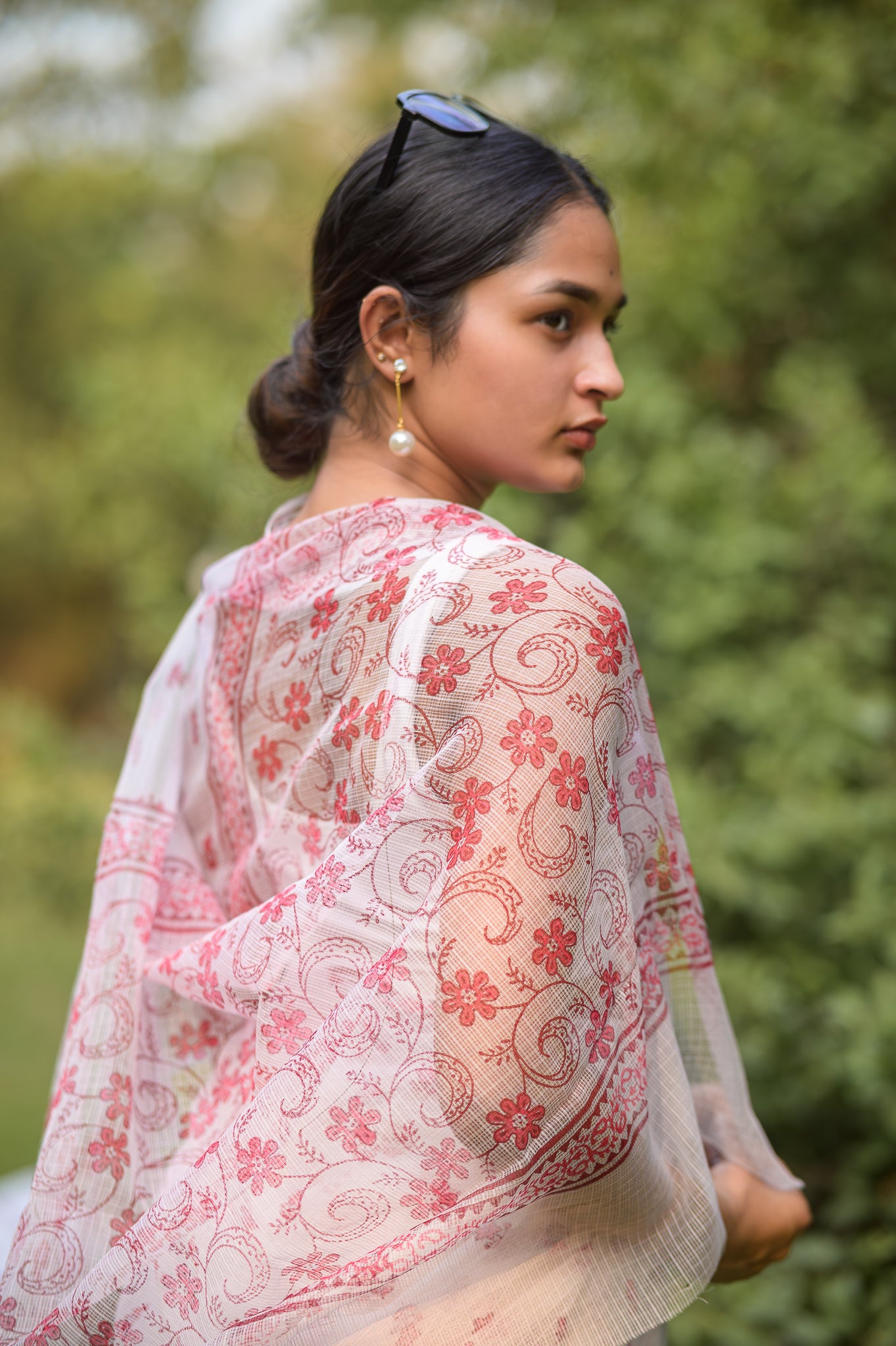 Evergreen printed Kota saree - Bagh- Titli