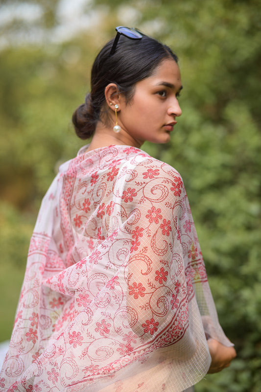 Evergreen printed Kota saree - Bagh- Titli