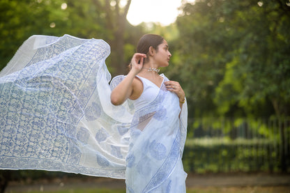 Evergreen printed Kota saree - Bagh- Gagan