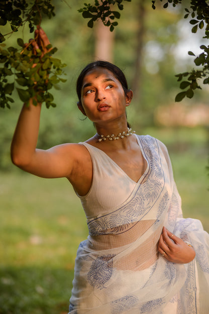 Evergreen printed Kota saree - Bagh- Gagan