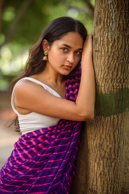 Leheriya cotton sarees - Aira  - Kangan