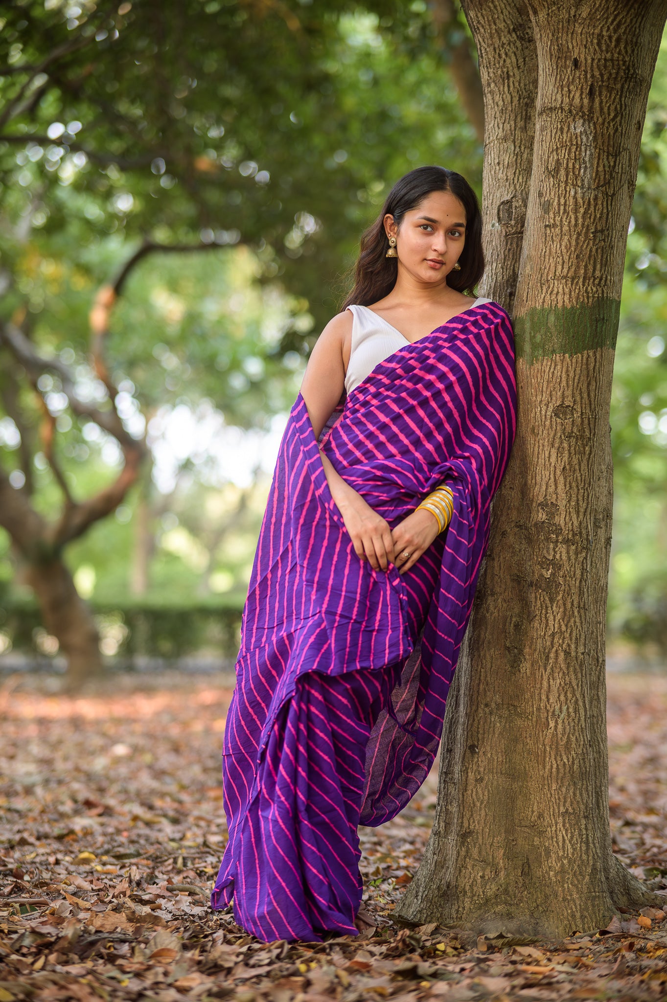 Leheriya cotton sarees - Aira  - Kangan