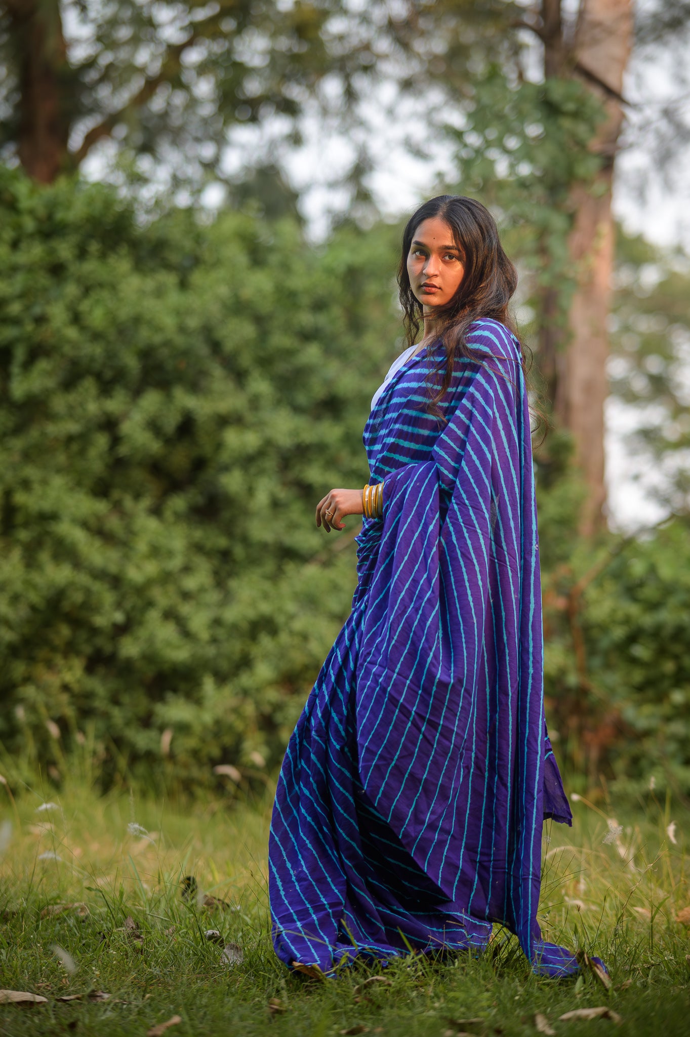 Leheriya cotton sarees - Aira - Rangela