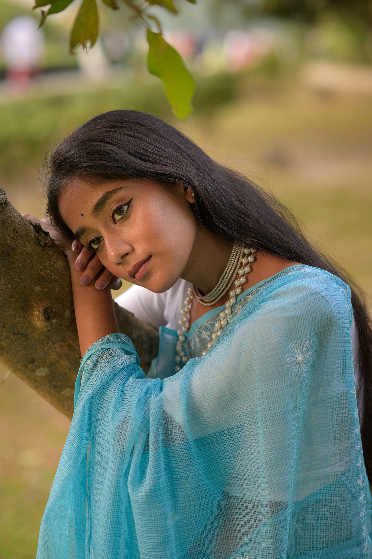 Kota Chikankari sarees - Meher - Siyahi