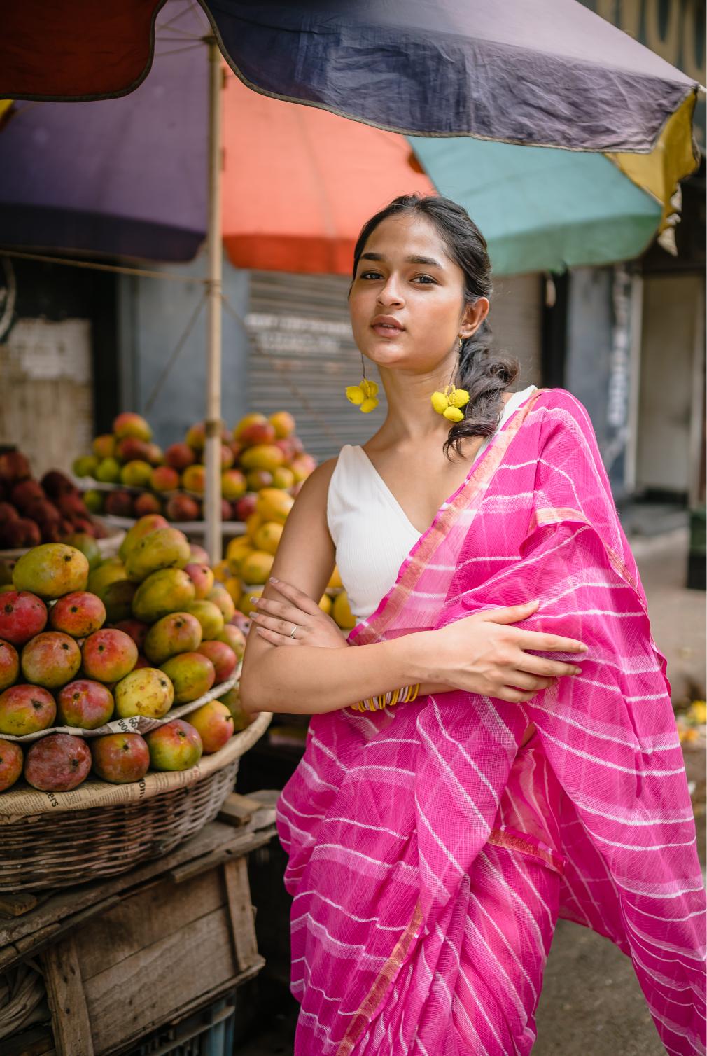 Leheriya Kota sarees - Aira - Gulabo