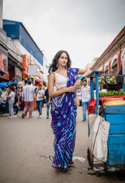 Leheriya Kota sarees - Aira -  Azura