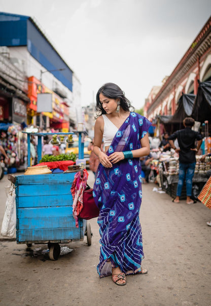 Leheriya Kota sarees - Aira -  Azura