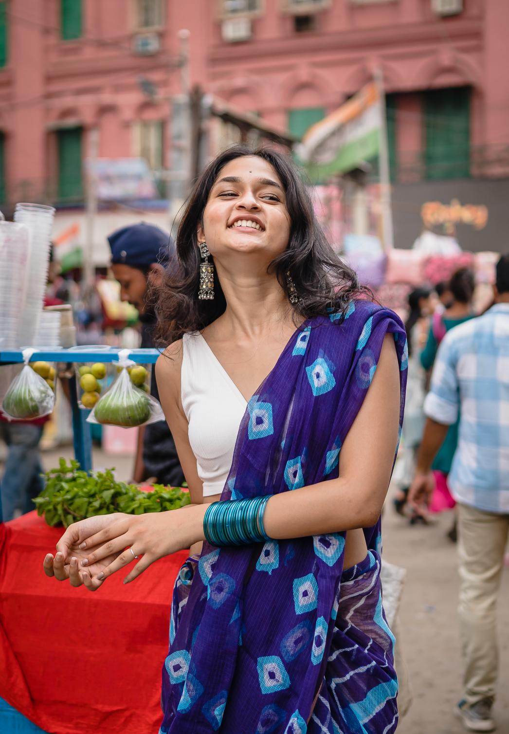 Leheriya Kota sarees - Aira -  Azura