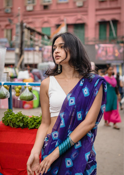 Leheriya Kota sarees - Aira -  Azura