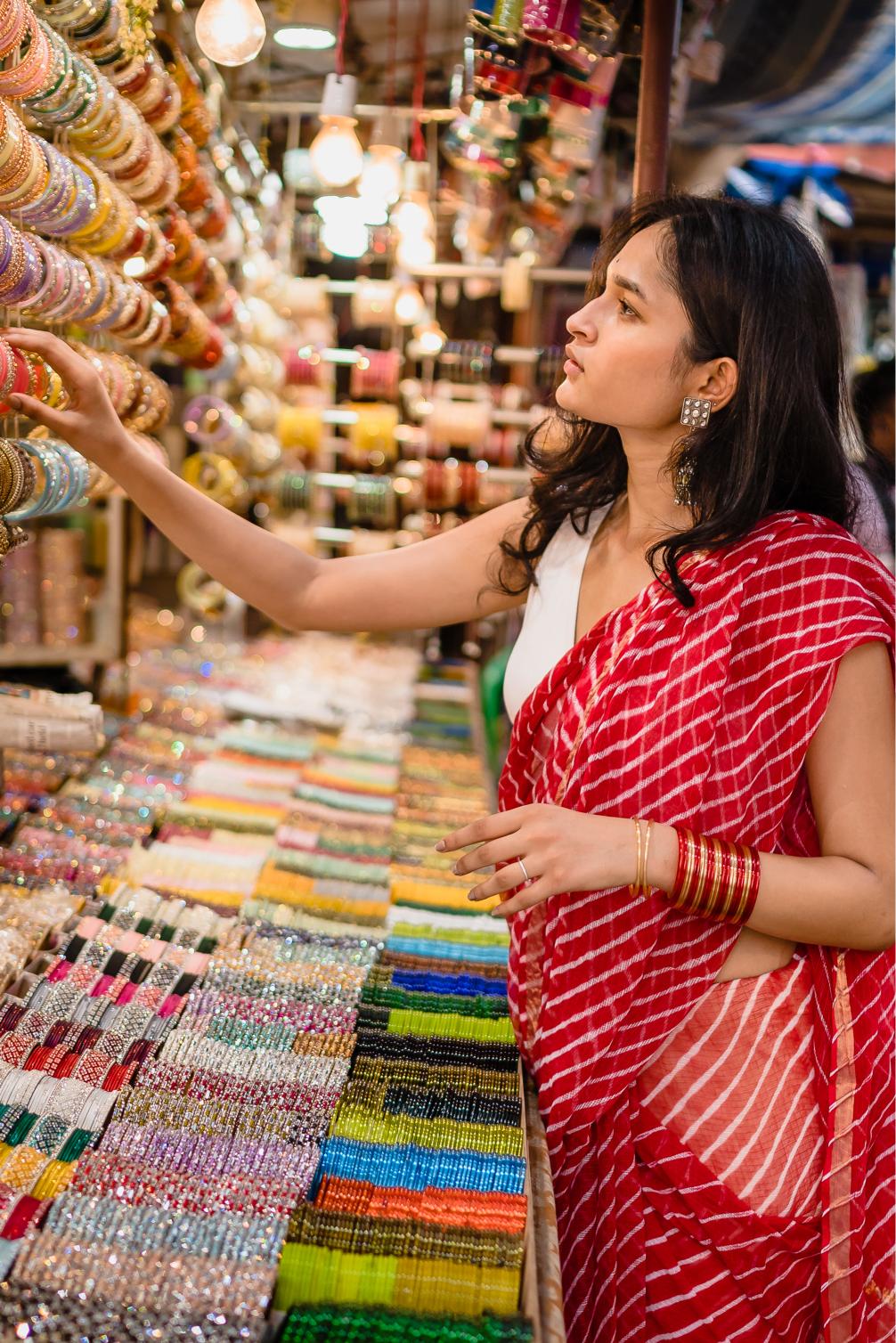 Kaisori Aira Leheriya Red striped  Kota hanblockprinted  saree