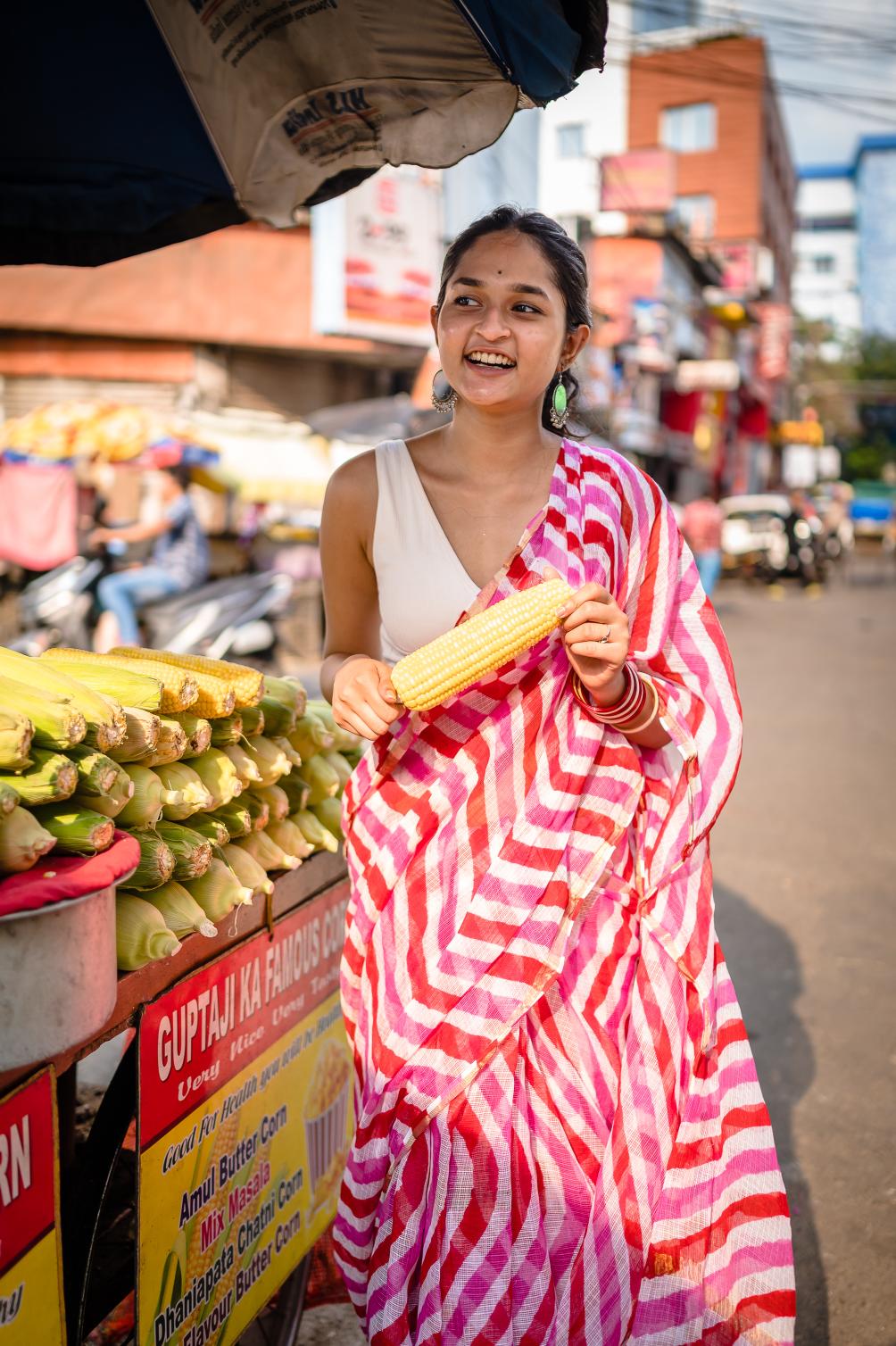 Leheriya Kota sarees - Aira -  Kajri