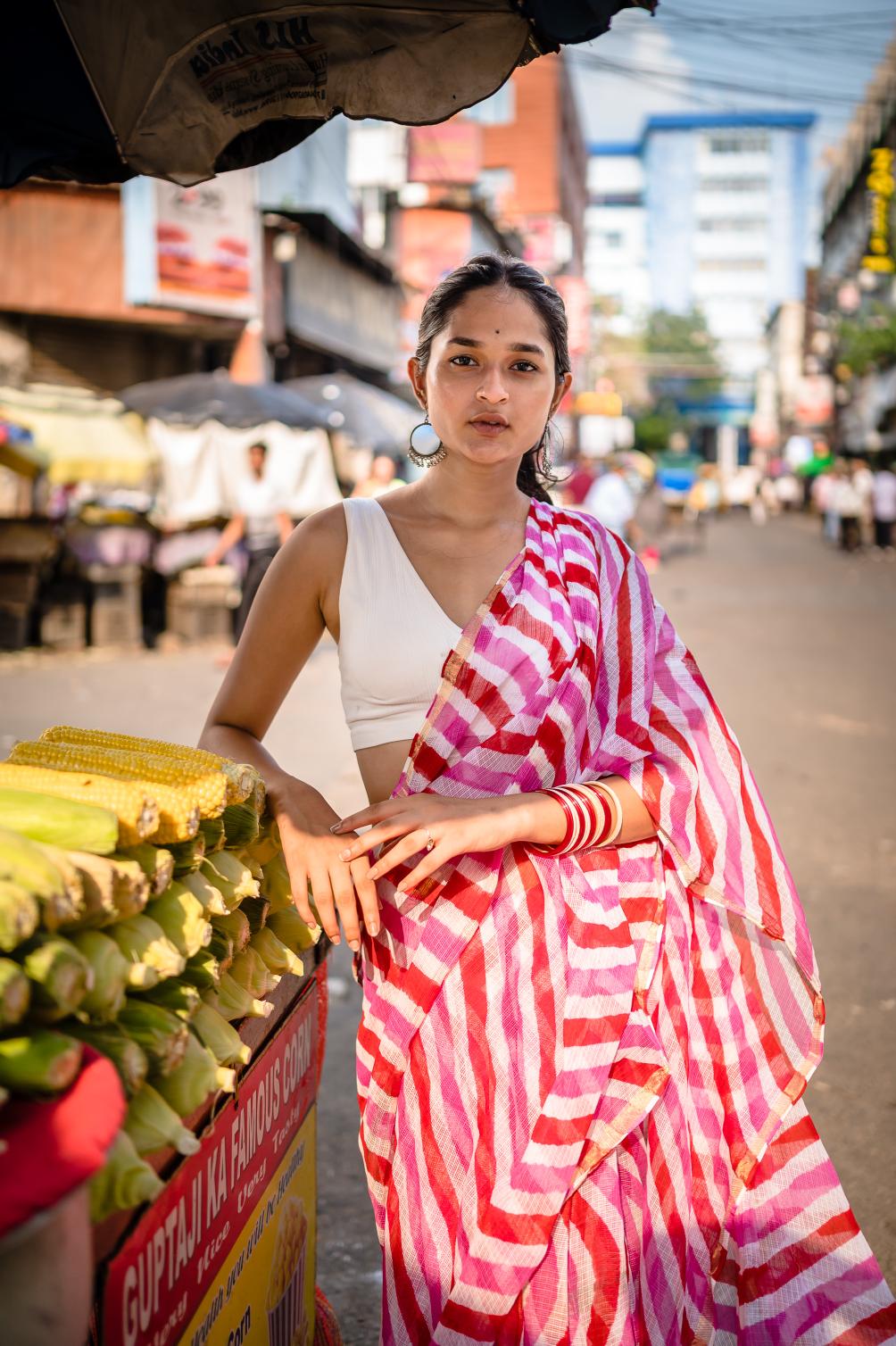 Leheriya Kota sarees - Aira -  Kajri