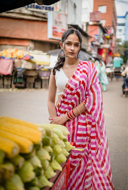 Leheriya Kota sarees - Aira -  Kajri