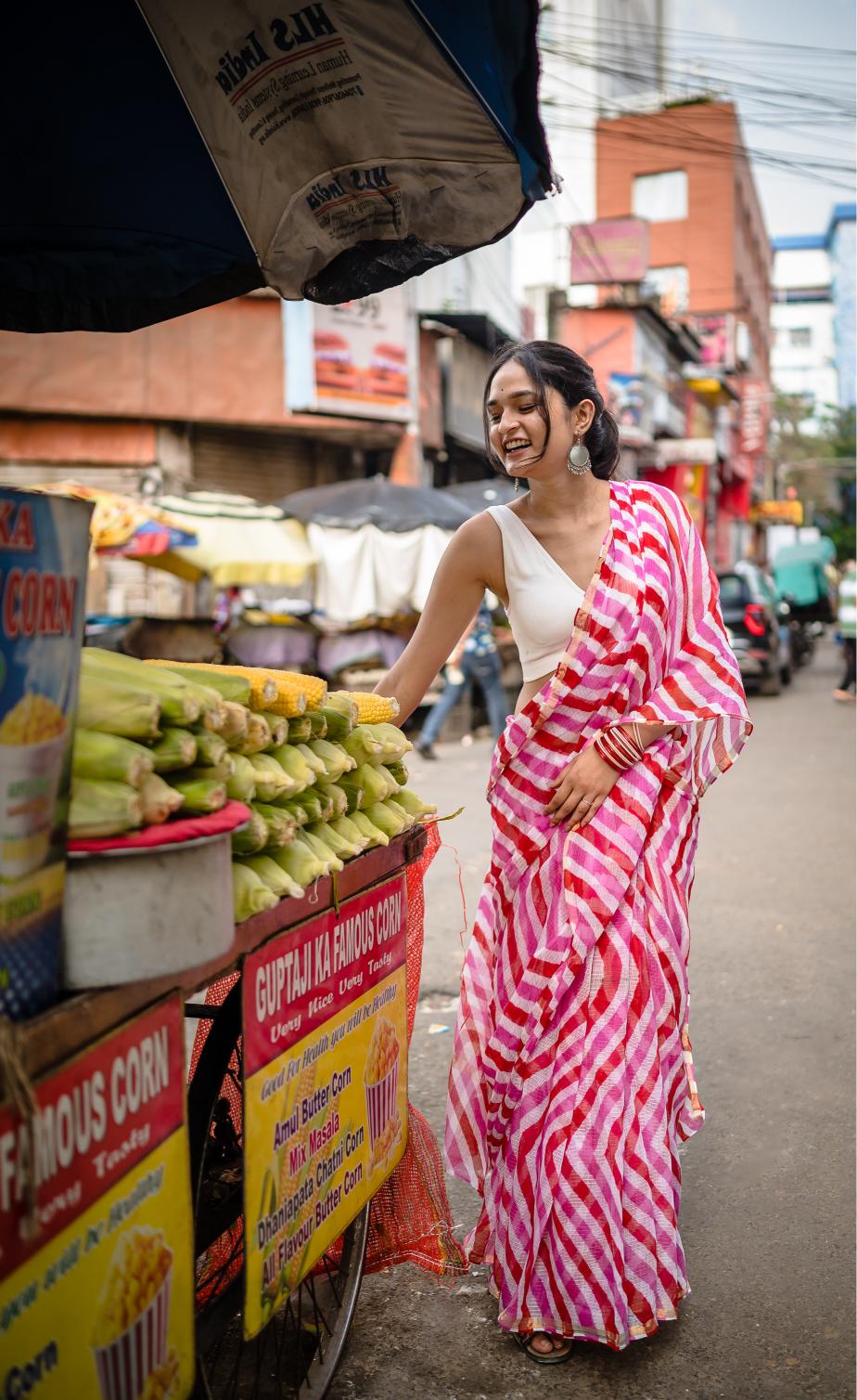 Leheriya Kota sarees - Aira -  Kajri