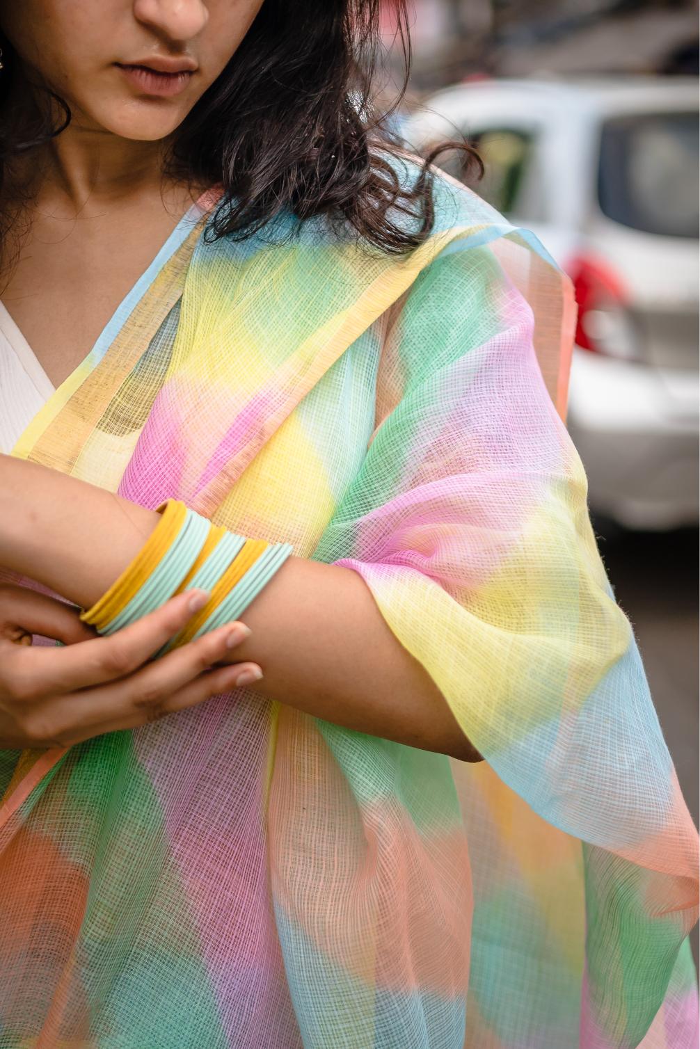 Leheriya Kota sarees - Aira - Candy